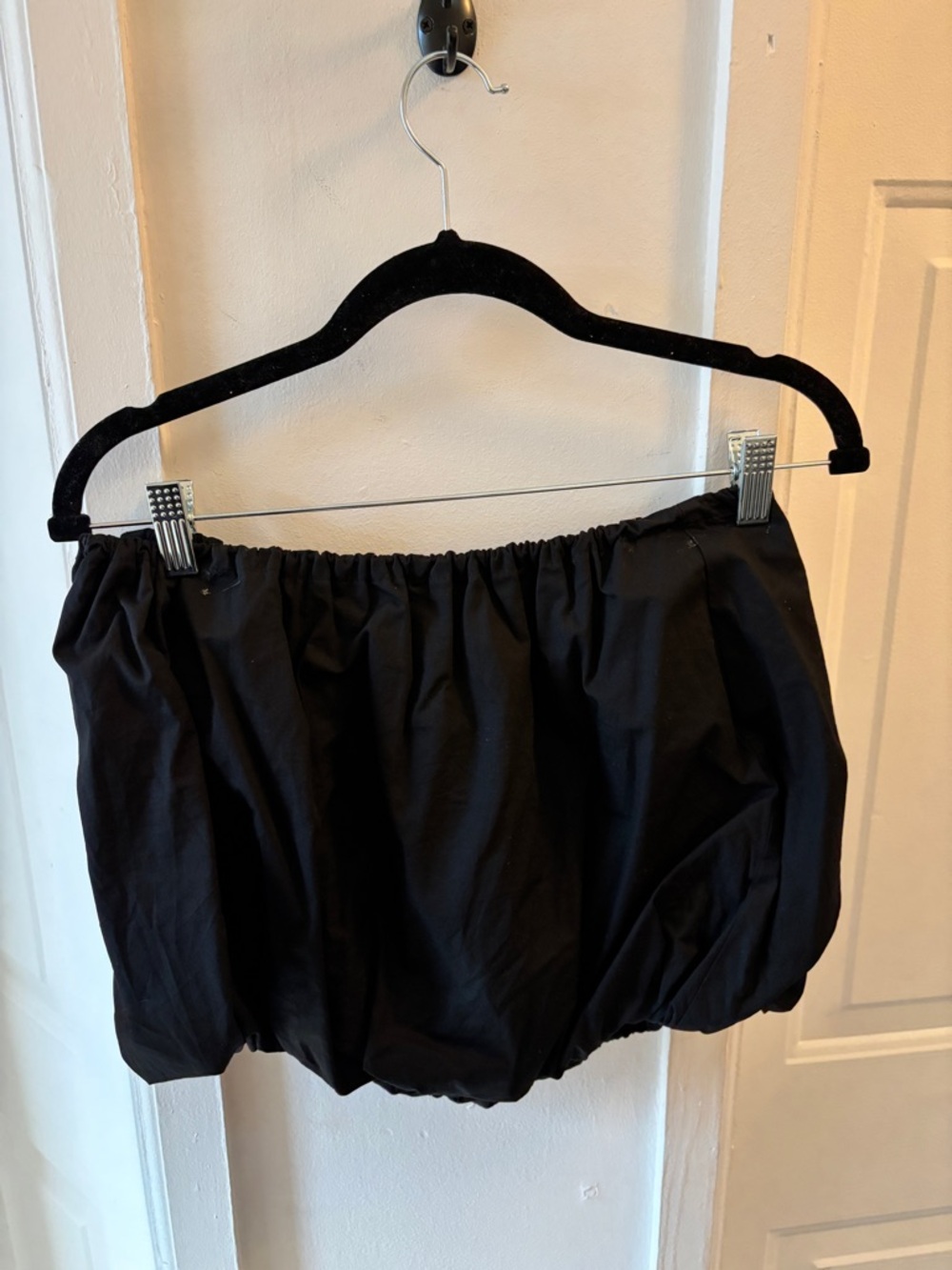 Black Mini Bubble Skirt - Women's